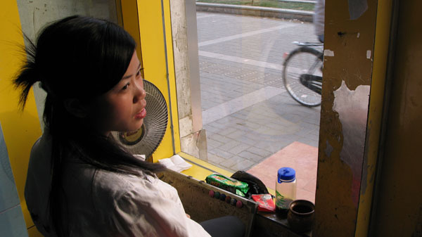 girl at window